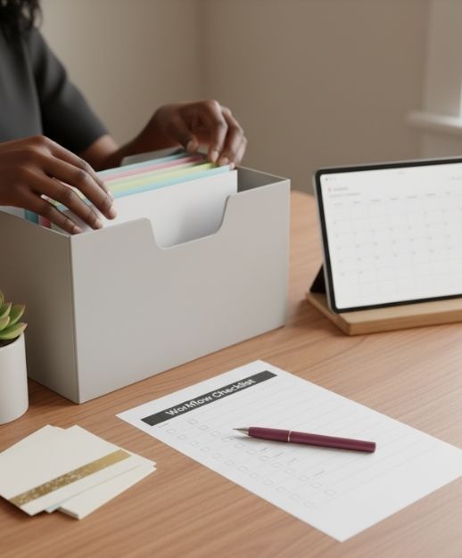 Virtual assistant organising business documents and files